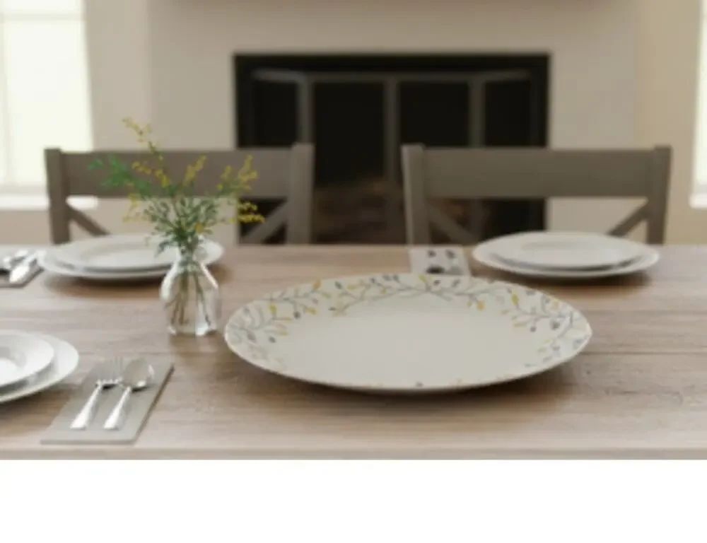 Pottery Barn Christmas Winter Caribou Holiday Oval Serving Platter 16.25″